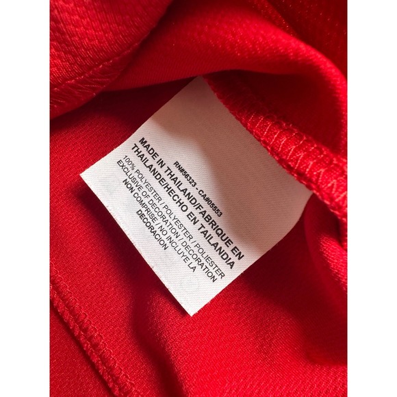 Jordan Team Bibby Men's XL Red Dri-FIT Basketball Jersey Shirt Short Sleeve #6 - Picture 6 of 14